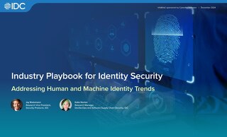 IDC InfoBrief: Industry Playbook for Identity Security | Addressing Human and Machine Identity Trends